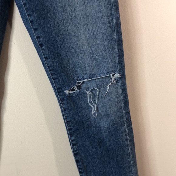 One Teaspoon Super High Waist Freebirds II Distressed Blue Jeans Size 27 - Picture 5 of 16